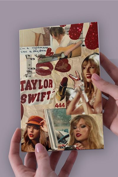 Namgo Taylor Swift Red Collage A5 Caiet fără linii (50 coli)
