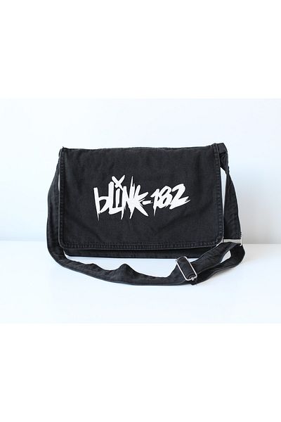 DEFLİNMODA Blink-182 Geantă Messenger Vintage Unisex din Denim