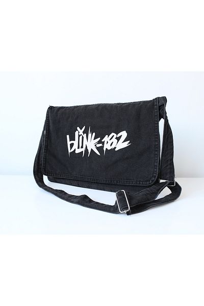 DEFLİNMODA Blink-182 Geantă Messenger Vintage Unisex din Denim