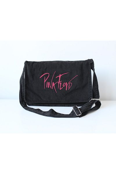 DEFLİNMODA Pinkfloyd Printed Vintage Unisex Τζιν τσάντα Messenger