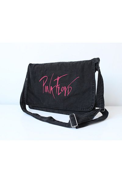 DEFLİNMODA Pinkfloyd Printed Vintage Unisex Τζιν τσάντα Messenger