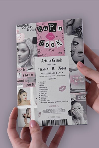 Namgo دفتر ملاحظات غير مبطن من Ariana Grande Collage مقاس A5 (50 ورقة)