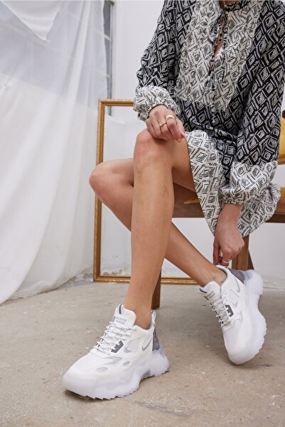 ANGELİNA JONES Petya Kadın Beyaz Airtaban Sneaker