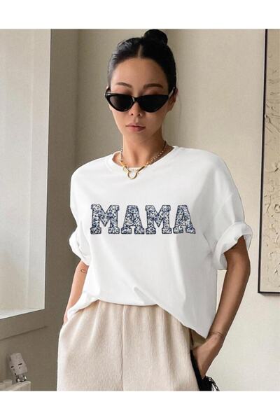 My Blog تي شيرت مطبوع عليه Mama