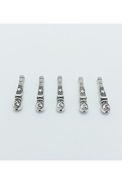 THAD 5 bucăți de mărgele de rugăciune din metal cu model de stea și lună