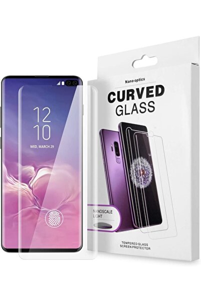 teknosepetim S23 Ultra Oval Sıvılı Uv Ekran Koruyucu Liquid+uv Işık+cam S23 U...