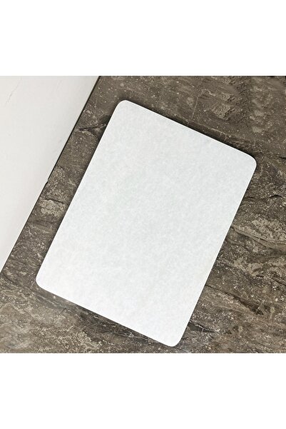 Modestmar Doğal Beyaz Mermer Sunum Tabağı Servis Tabağı Kesme Tablası 30x40 E...