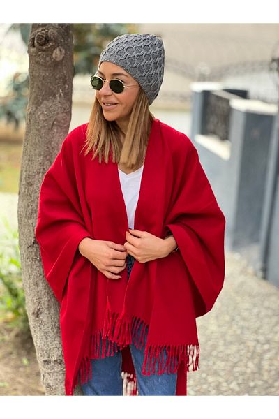 Whoknows Red Poncho