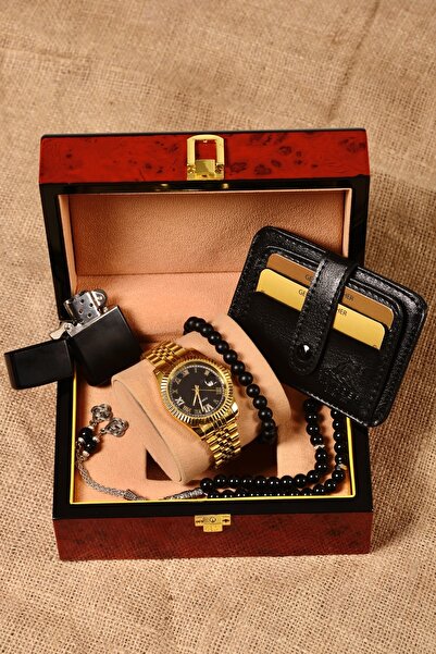 pierrose Gold Erkek Kol Saati Seti