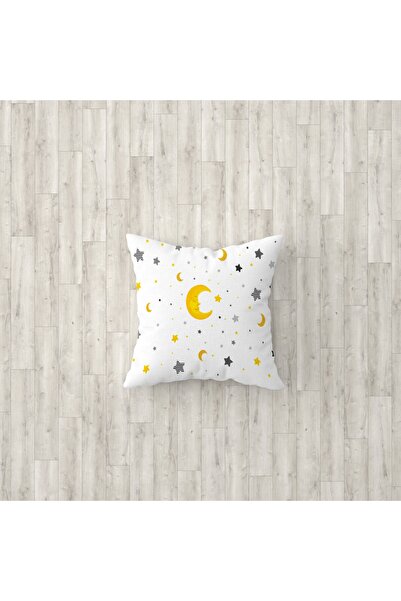 Talia Home Husă de pernă cu model de stea și lună pentru cameră pentru copii, cameră pentru bebeluși, 3 piese Tlakr-022