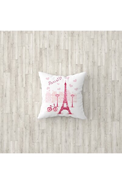 Talia Home Husă de pernă pentru cameră pentru copii cu model Paris Turnul Eiffel, pachet de 3 Tlakr-105