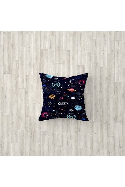 Talia Home Husă de pernă pentru cameră pentru copii, pentru cameră pentru bebeluși, cu model de planete, 3 piese Tlakr-037