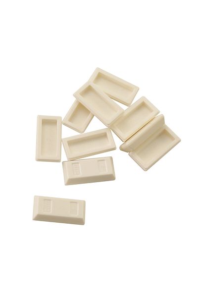 LEGO Original Accessory Moc Custom Minifigure Minifigure Ingot Gold Bullion White 4 Pieces to Send