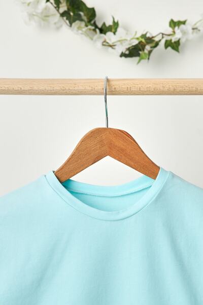 Babygiz Tricou pentru fetiță, cu mânecă scurtă, cu gât turnu, anti-transpirație, moale, confortabil, 100% bumbac, pieptănat