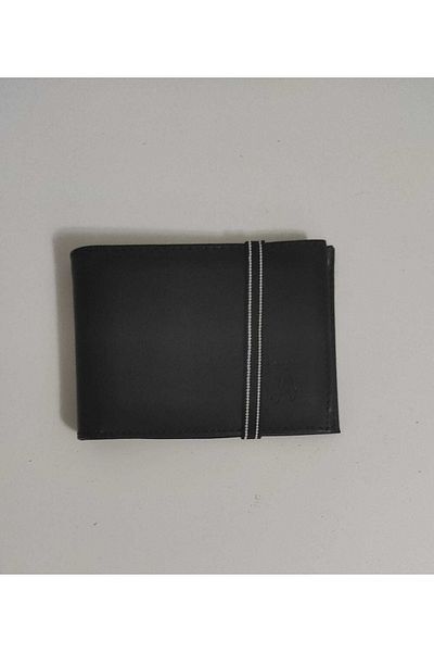 MKM MAN Men's Quality Leather Look Credit Card Holder Elastic Wallet