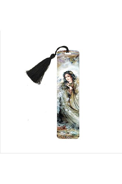 Sadrazam Turkish Girl Printed, Tasseled Bookmark (gift Bookmark, bookmark-113)
