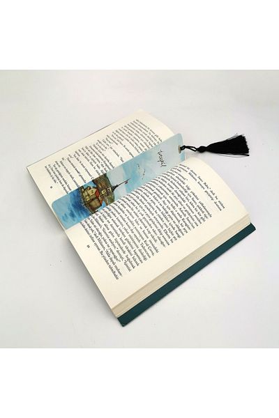 Sadrazam Maiden's Tower Printed, Tasseled Bookmark (gift Bookmark,ayraç-087)