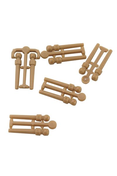 LEGO Original Accessory Moc Custom Minifigure Minifigure Harry Potter Wand Wand Dark Tan 2 Pairs