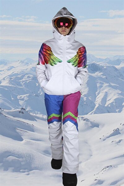 SNOWSEA White Angel Snowboard Mont & Pantolon Takımı