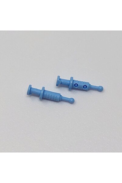 LEGO إبرة طبيب مستشفى أصلية صغيرة الحجم مخصصة من Moc باللون الأزرق سيتم إرسال...