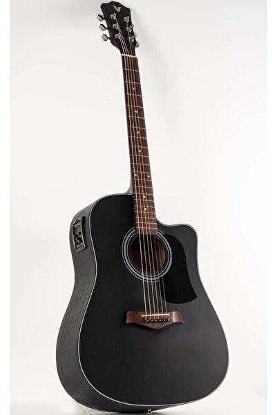 VALLER Ag240-bk Eq Siyah Elektro Akustik Gitar