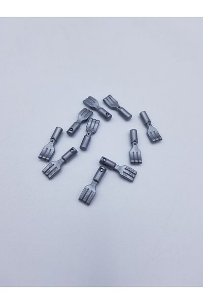 LEGO Original Accessory Moc Custom Minifigure Minifigure Kitchen Silver Fork 2 Pieces to Send