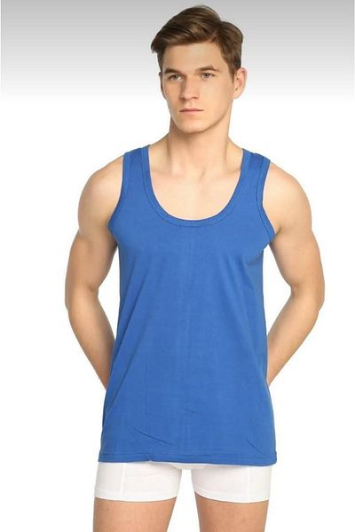 Seher Men's Blue Classic Cotton Athlete Set of 3 - 0001