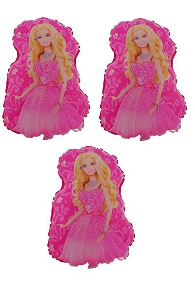 HitDukkan Barbie Pembe 3 Adet Büyük Boy 40cmx53cm Folyo Balon (helyum) No:8