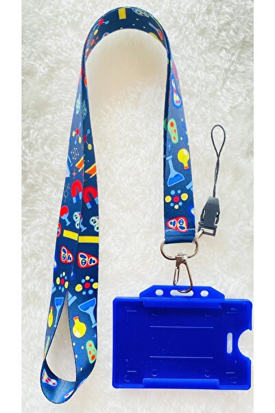 Staffy Laboratuvar Temalı Boyun Askı Ipi Ve Kartlık