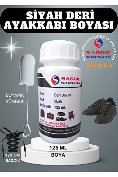 A POINT Sağdıç Siyah Deri Boyası Döşeme Mont Çanta Ayakkabı Boyası