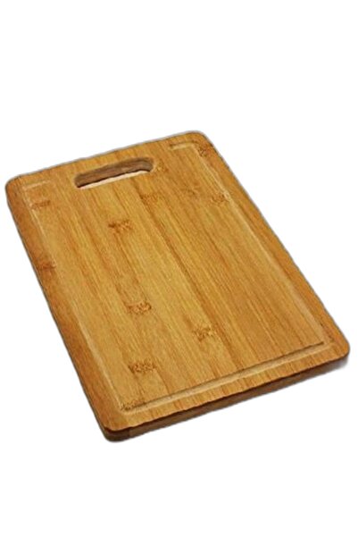 usin Ahşap Et Ekmek Kesim Tahtası Sebze Meyve Doğrama Tahtası + Steak Kesme Bıçağı Mutfak Bıçağı 20 Cm