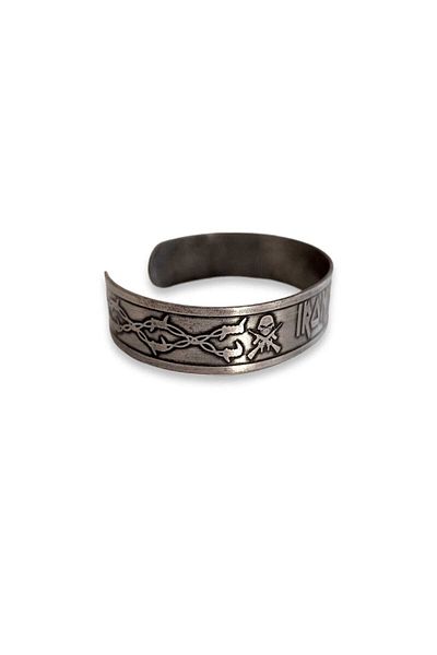 YÖRÜK TASARIM Ironmaden Silver Antique Steel Bracelet