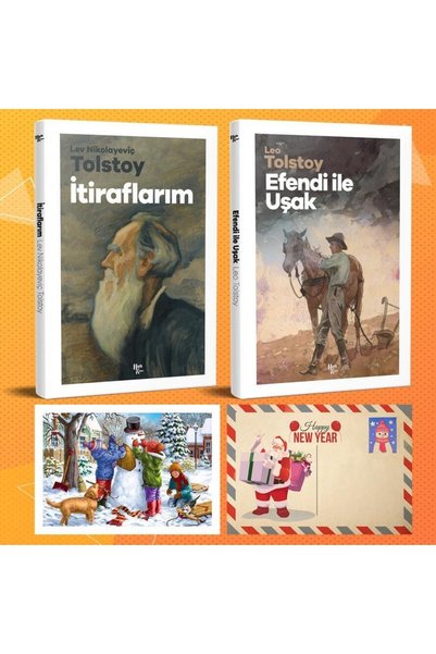 HalkKitabevi World Classics Double Set - Itiraflarım - Efendi Ile Uşak Ve Kar...