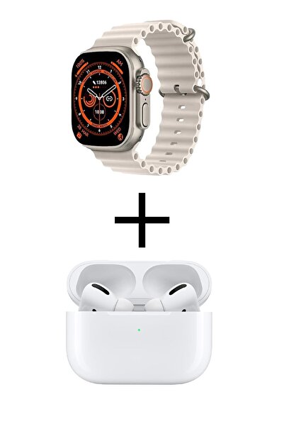 GoMarkt Iphone 12 Uyumlu Watch 8 Gs8 Ultra 49mm Akıllı Saat Bt Görüşme Ve Gop...