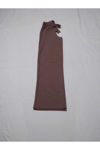 YAŞAR TRİKO Vizon Beli Lastikli Bol Uzun Paça Lakos Hava Alan Kumaş Petek Örg...