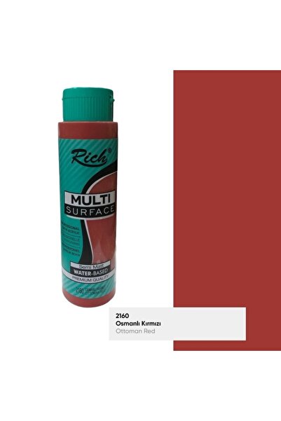 Rich Multi Surface Büyük 500 Cc Akrilik 2160 Osmanlı Kırmızı