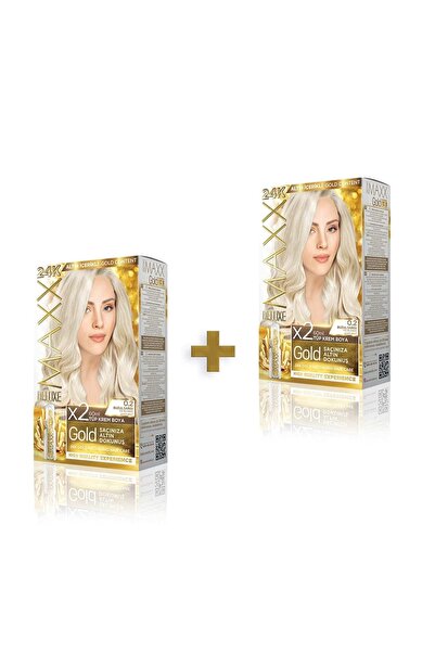 MAXX DELUXE Golden Beauty 24k 0.2 Buzul Sarısı Boya Seti 2 Adet