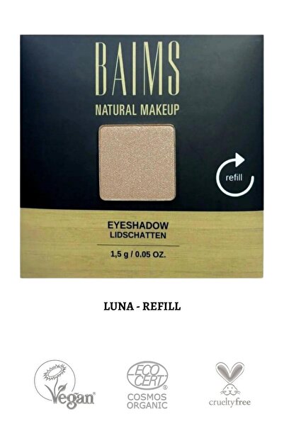 baims Eyeshadow Quad Palette (DÖRTLÜ GÖZ FARI) Yeniden Dolum Organik Vegan Göz Farı