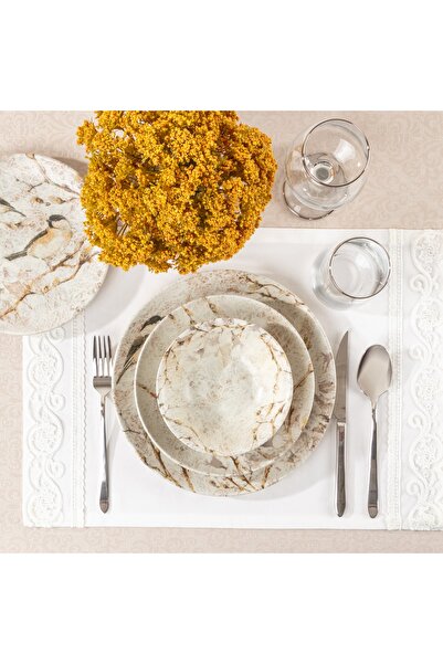 Mondecor 24 Parça 6 Kişilik Porselen Yemek Takımı