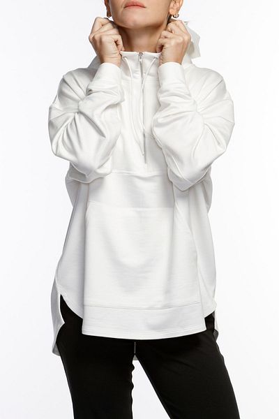 BASIC&CO Gabi Oversized Hooded Sweatshirt Ecru