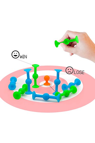 ThinkMaster Pop Dart Vakum Molekül Oyuncak Pop Dart Oyunu 10 6 Parça Popit Dart Oyunu Duyusal Eğitici Oyuncak