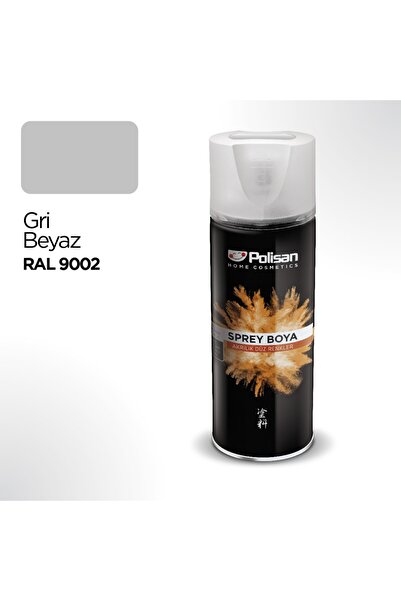Polisan Akrilik Gri Beyaz Sprey Boya 400 Ml - Ral 9002