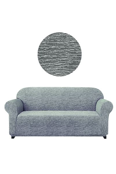 KARAHANLI Flexible Jacquard 3 Seater Sofa - Bar Pattern, Skirtless, Sofa and Sofa Bed Cover