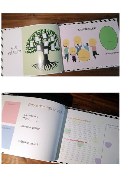 NATUREL Pregnancy And Mother & Baby Diary + Pen + Sticker + Memory Cards