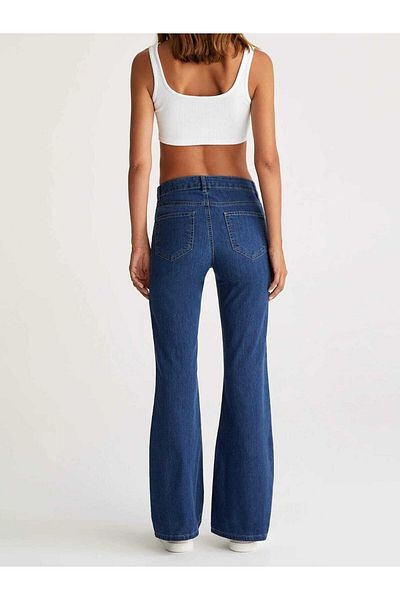 geenz manifacture Ngbutika Ισπανικό ψηλόμεσο Lycra Blue Jeans Παντελόνι