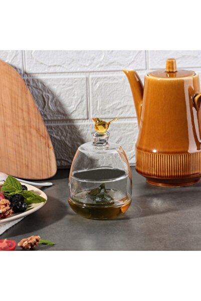 ADAMODART Renkli Kuş Figürlü 6'lı Kapaklı Reçellik