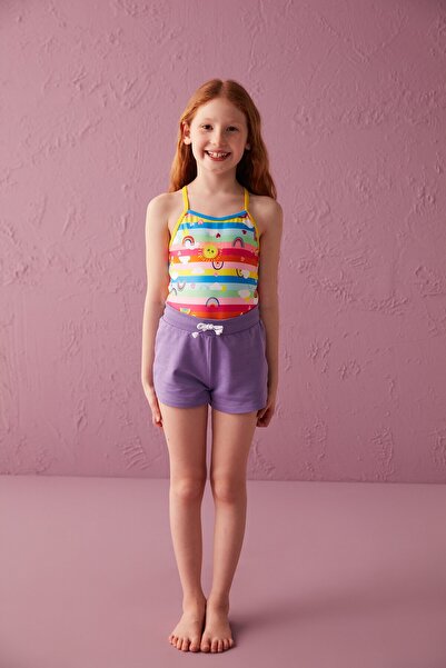 Penti Girl's Purple Mira Shorts