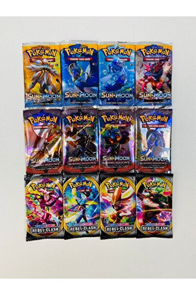 Abetto Market Pokemon Card 3 Sets in One Total 12 Pack Pokemon Card