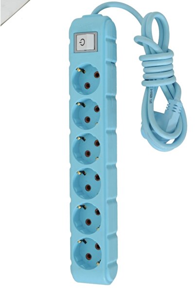 UFO 6 Lı Grup Priz Mavi 5 Mt