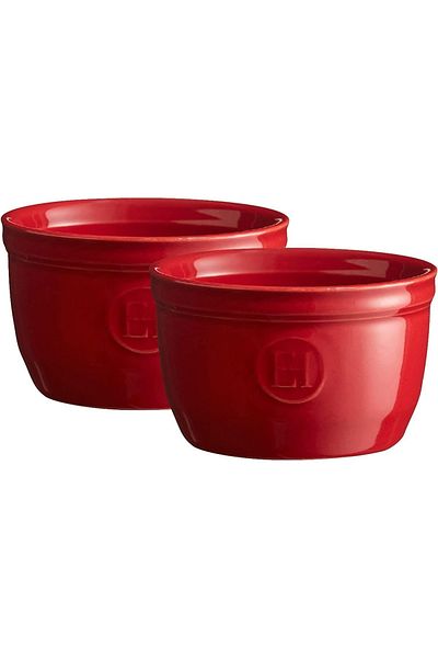 Emile Henry Oven Dish Ramekin No.9 Burgundy 2'l Set Red/burgundy